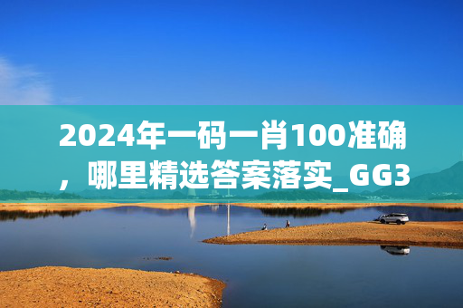 2024年一码一肖100准确，哪里精选答案落实_GG382.612