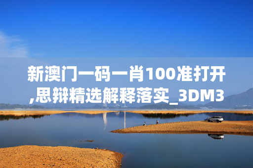 新澳门一码一肖100准打开,思辩精选解释落实_3DM3.89.79