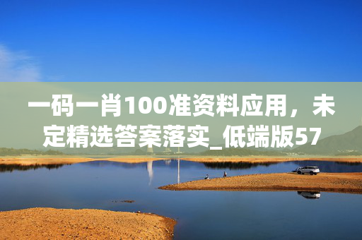 一码一肖100准资料应用，未定精选答案落实_低端版572.5