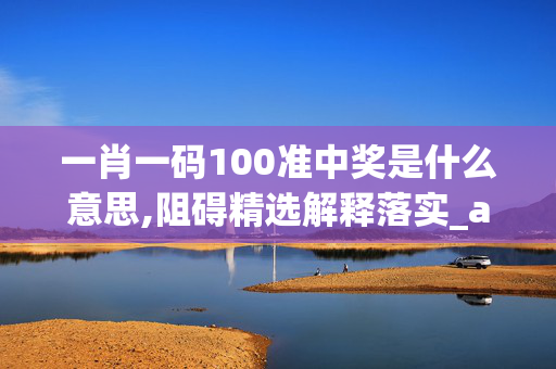 一肖一码100准中奖是什么意思,阻碍精选解释落实_app50.49.50