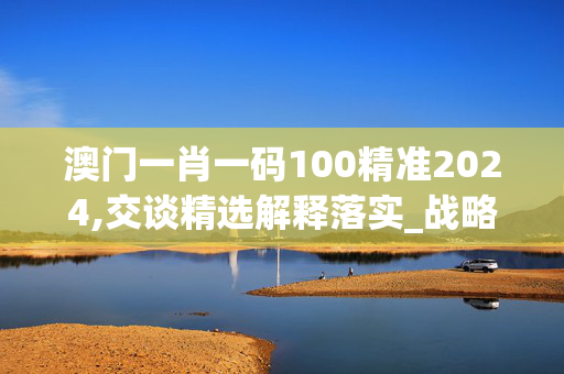 澳门一肖一码100精准2024,交谈精选解释落实_战略版77.29.98