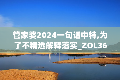 管家婆2024一句话中特,为了不精选解释落实_ZOL36.75.34